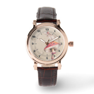 Kleine Muis rode paddenstoel Horloge