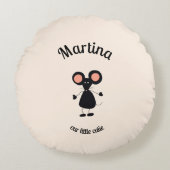 Kleine muis rond kussen (Voorkant)