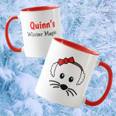  kleine muis winter magie mok