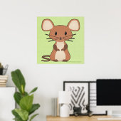 Kleine muisafdrukken poster (Thuiskantoor)