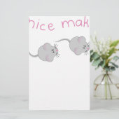 Kleine muizen briefpapier (Staand voorkant)