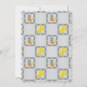 Kleine muizen die kaas baby shower uitnodigen kaart (Achterkant)