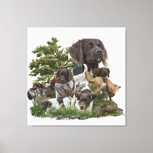 Kleine Munsterlander Canvas Afdruk (Voorkant)