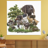 Kleine Munsterlander Canvas Afdruk (Insitu (Woonkamer))
