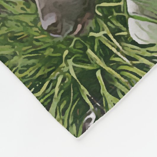 Kleine Munsterlander Fleece Deken (Hoek)