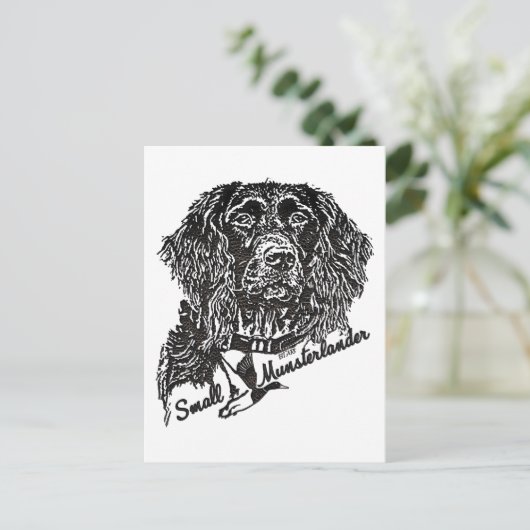 Kleine Munsterlander (logo) Briefkaart (Staand voorkant)