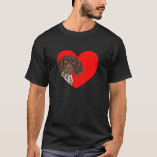 Kleine Munsterlander met hart T-shirt