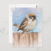 Kleine mus briefkaart (Voorkant / Achterkant)