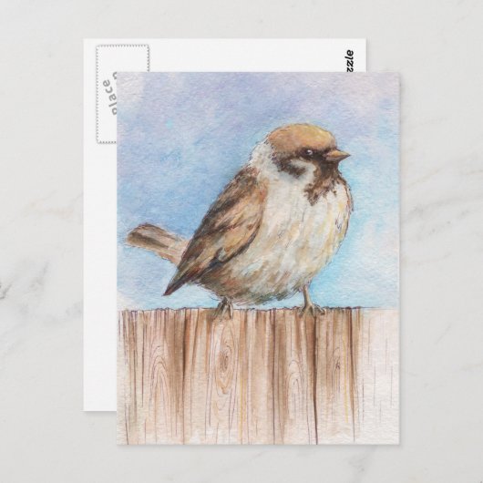 Kleine mus briefkaart (Voorkant / Achterkant)