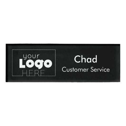 Kleine naam badge magneet Logo Medewerker Personee (Voorkant)