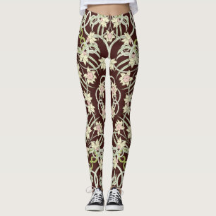 Kleine narcis, art nouveau plein. leggings