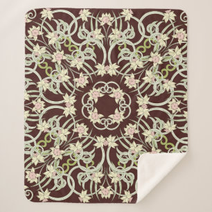 Kleine narcis, art nouveau plein. sherpa deken