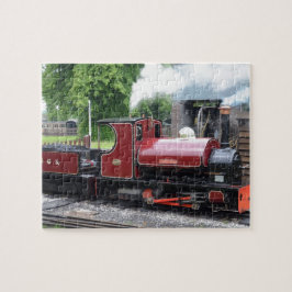 Kleine Narrow-golocomotief Legpuzzel