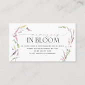 Kleine natuurbloemen herinneringen in Bloom Visitekaartje (Voorkant)