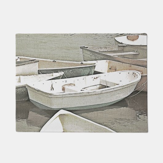 Kleine Nautische Boten Deurmat (Voorkant)