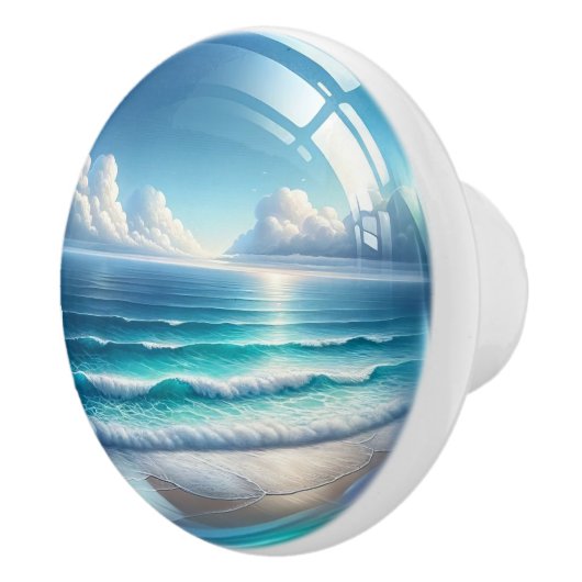 Kleine nautische - oceaan keramische lade knoppen (Rechts)