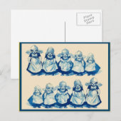  kleine Nederlandse meisjes Briefkaart (Voorkant / Achterkant)