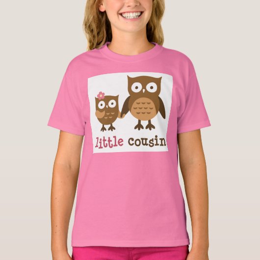 Kleine neef - Mod Owl t-shirts voor meisjes (Voorkant)