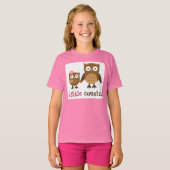 Kleine neef - Mod Owl t-shirts voor meisjes (Voorkant volledig)