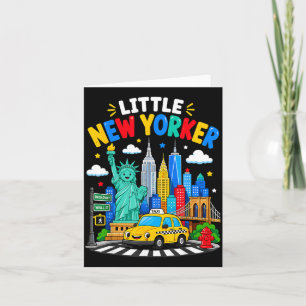 Kleine New Yorker Stad Taxi Skyline Kaart