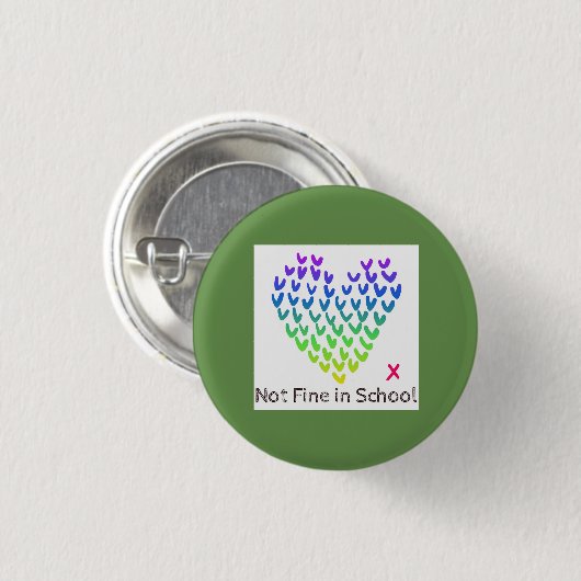 Kleine NFIS-badge (groen) Ronde Button 3,2 Cm (Voorkant /achterkant)