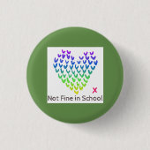 Kleine NFIS-badge (groen) Ronde Button 3,2 Cm (Voorkant)