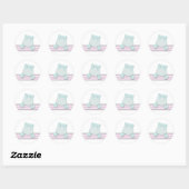 Kleine nijlpaard {roze} | STICKERS (Vel)