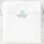 Kleine nijlpaard {roze} | STICKERS (Tas)