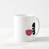 Kleine Ninja met grote koffie-Mok Koffiemok (Voorkant rechts)
