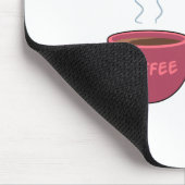 Kleine Ninja met grote koffie-Mok Muismat (Hoek)