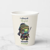 Kleine Ninja Turtle Kids Verjaardag Papieren Bekers (Voorkant)