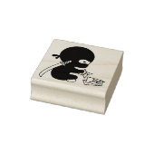 Kleine ninja vouwende origami ster rubberstempel (Stempel)