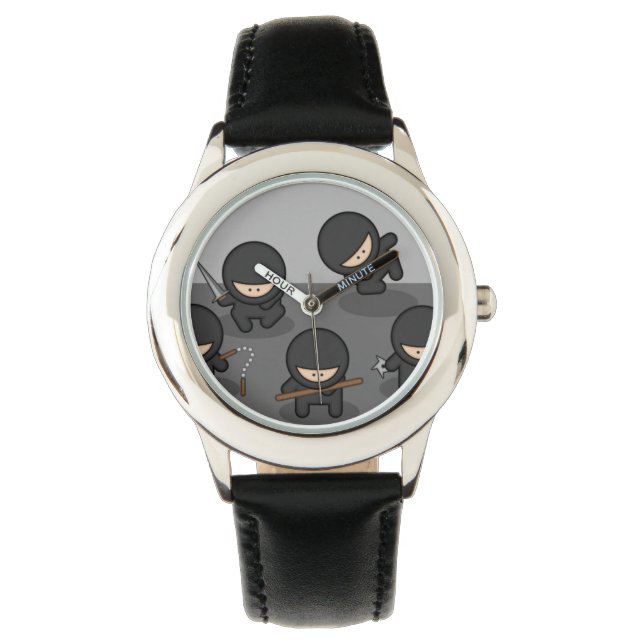 Kleine Ninjas-horloge van kinderen Horloge (Voorkant)