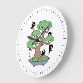 Kleine Ninjas in Bonsai-boom Grote Klok (Hoek)
