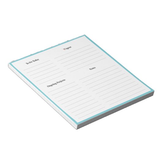 Kleine Notitieblok - Dagelijkse Planner voor Thuis (Schuin)