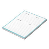 Kleine Notitieblok - Dagelijkse Planner voor Thuis (Linkerzijde)