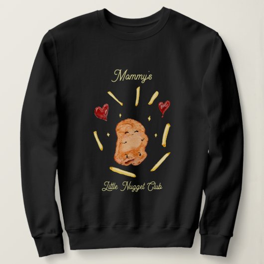 kleine nugget dames hoodie trui (Design voorkant)