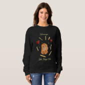 kleine nugget dames hoodie trui (Voorkant volledig)