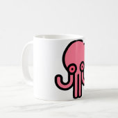 Kleine octopus koffiemok (Voorkant links)