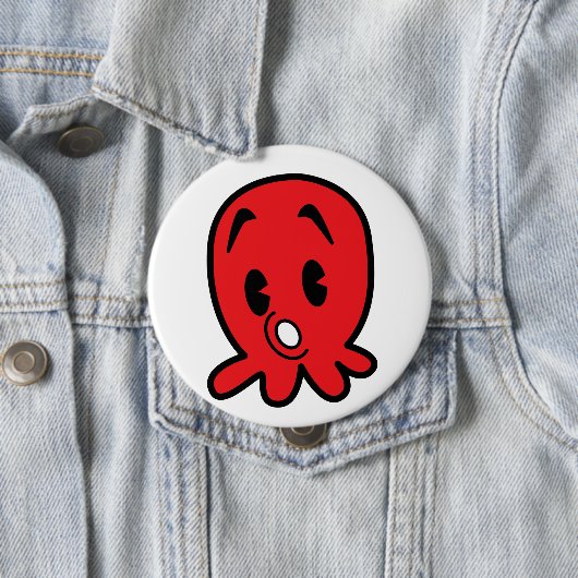 Kleine octopus ronde button 4,0 cm (In situ)