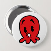 Kleine octopus ronde button 4,0 cm (Voorkant /achterkant)