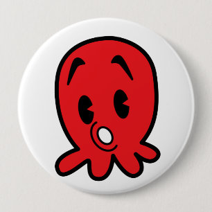 Kleine octopus ronde button 4,0 cm