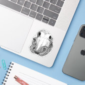 Kleine octopus sticker (Laptop met iPhone)