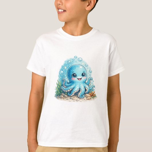 Kleine Octopus T-shirt (Voorkant)
