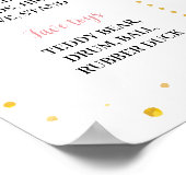 Kleine Oeverful Floral Verjaardag Mijlpaal teken Poster (Hoek)