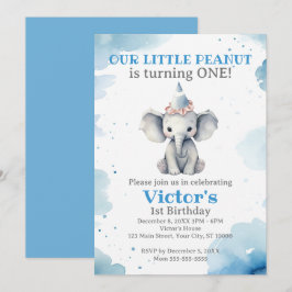 Kleine Olifant 1e Verjaardag Kaart