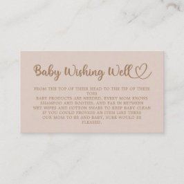 Kleine olifant Baby shower, die goed wil, Informatiekaartje