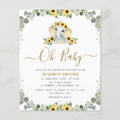 kleine olifant - baby shower - uitnodiging (Voorkant)