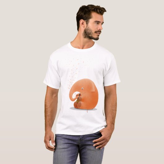 Kleine olifant, Big Ukulele T-shirt (Voorkant volledig)