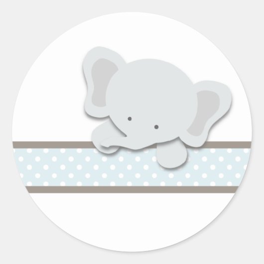 Kleine Olifant {Blauw} | STICKERS (Voorkant)